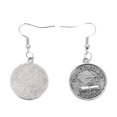 thumbnail image 1 of Graduation Themed Earrings For Graduates And Friends In Silver Fashion Design 1 Pair, 1 of 4