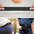 thumbnail image 6 of 2 pieces, men's belts, men's gifts, elastic woven mesh belts, suitable for casual golf and jeans, high-quality finish, versatile accessories,, 6 of 11