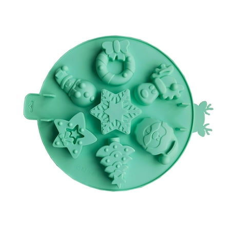 

JULYING 3D Christmas Soap Molds Chocolate Candy Molds Cake Chocolate Soap Decorating