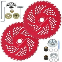 Brush Cutter Blades 36-Tooth Carbide Tipped 2-Pack 9-Inch