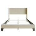 thumbnail image 5 of Home Design Niles Full Upholstered Panel Bed Frame with Wingback Headboard and Foam-Padded Support, Beige, Easy Assembly, 5 of 10