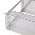 thumbnail image 1 of Slim Rolling Storage Cart, Plastic Mobile Shelving Unit with 3 Tier Transparent Utility Cart for Bathroom Kitchen Narrow Places, 1 of 8