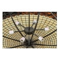 thumbnail image 2 of Meyda Tiffany 144387 Greenbriar Oak 6 Light 45" Wide Pendant - Bronze, 2 of 7