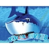 Shark Splash Invitation Gatefold,Pack of 8,6 packs