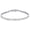 White 7-inch, variant on 18K White Gold-Plated Tennis Bracelet with Square 5A Cubic Zirconia – Waterproof, Fade-Resistant, Unisex 3mm Width, Available in 7/7.5/8/8.5 Inches