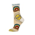 thumbnail image 4 of OoohYeah Women's Funny Crew Socks, Good Vibes Novelty Cotton Socks, Positive, 4 of 4