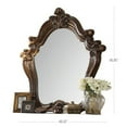 thumbnail image 5 of Scroll and Molded Wooden Mirror with Carved Details Cherry Brown - Saltoro Sherpi, 5 of 6
