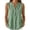 Green, variant on Casual Collar and Sleeveless Shirt Comfort Loose Fit Blouse Summer Lightweight Lacy Top Women S