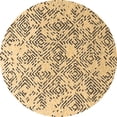 thumbnail image 1 of Ahgly Company Indoor Round Oriental Brown Industrial Area Rugs, 8' Round, 1 of 4