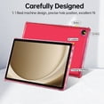 thumbnail image 3 of Decase Case for Samsung Galaxy Tab A9+ 11", Slim Fit Soft TPU Translucent Hybrid Bumper Shell for Galaxy Tab A9+/A9 Plus,Shockproof Hard Tablet Cover,Red, 3 of 7