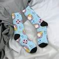thumbnail image 5 of Disketp Gnome On A Watermelon Mattress In The Pool Unisex Crew Socks Lightweight Breathable Ventilation Ankle Socks, Mid-calf socks for Daily, 5 of 6