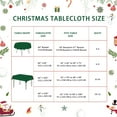 thumbnail image 7 of Christmas Tablecloth, Christmas Decorations for Home Indoor Table Decor Table Cloths Rectangle 60 x 120, Xmas Winter Farmhouse Tablecloth Snowflakes Decorations for Banquet Party, Green, 7 of 7