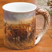 Deer Sculpted Mug by Rosemary Millette by Wild Wings