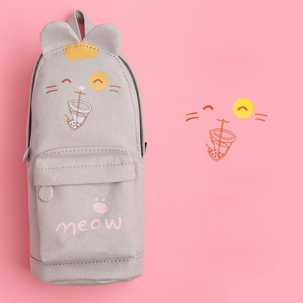 Estuches de lápices grandes y bonitos, suministros de oficina, caja de bolígrafos geniales para la escuela, papelería Kawaii y oficina, bonitos Fivean unisex