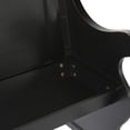 thumbnail image 5 of DecMode Wood Storage Bench with Scrolled Armrests, Black, 5 of 15