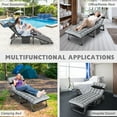thumbnail image 6 of MOPHOTO 75"x26.8" Folding Chaise Lounge Chair,Camping Cot with Mattress,Portable Wide 5-Position,Oversized Bed Sleep Cot for Outdoor,Home,Office, 6 of 9