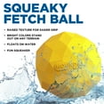 thumbnail image 2 of Hound2O Dog Toys | Squeaky Fetch Ball, Yellow | Durable & Floating Outdoor Toy for Dogs, 2 of 6