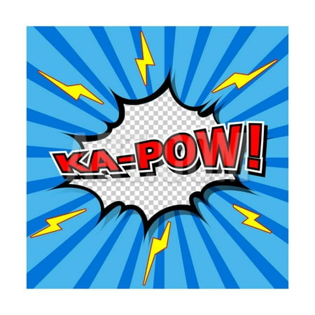Bubbles Wall Art - Ka-Pow! Comic Speech Bubble, Cartoon Print Wall Art By jirawatp
