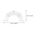thumbnail image 2 of MasteelfCA Semi-circular Drain Oil Rack Grill Rack Stainless Steel Oil Drain Frying Rack Random Style, 2 of 9
