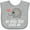AC-Heather Grey, variant on Inktastic Great Aunt Loves Me Elephant Boys or Girls Baby Bib