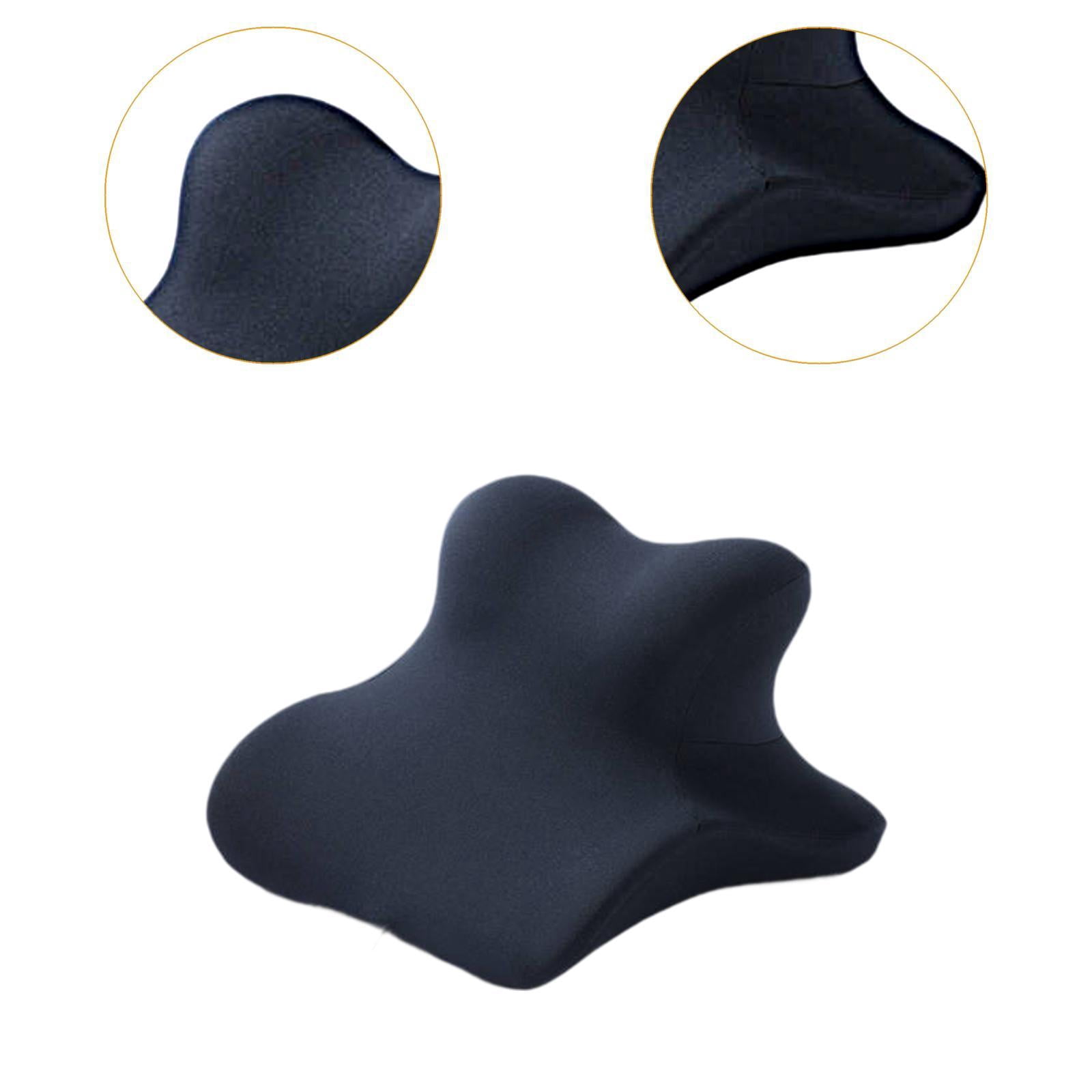 CarpNettore Neck Support Wedge Pillow for Sitting And Lying Down Memory Foam for Home Office Navy