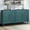 Navy Blue, variant on Atumcto Sideboard Buffet 63" with Storage Cabinet, 4-Door 4-Shelf, Natural Wood Color, Carved Flowers Doors & Cable Holes for Living Room, Kitchen & Entryway