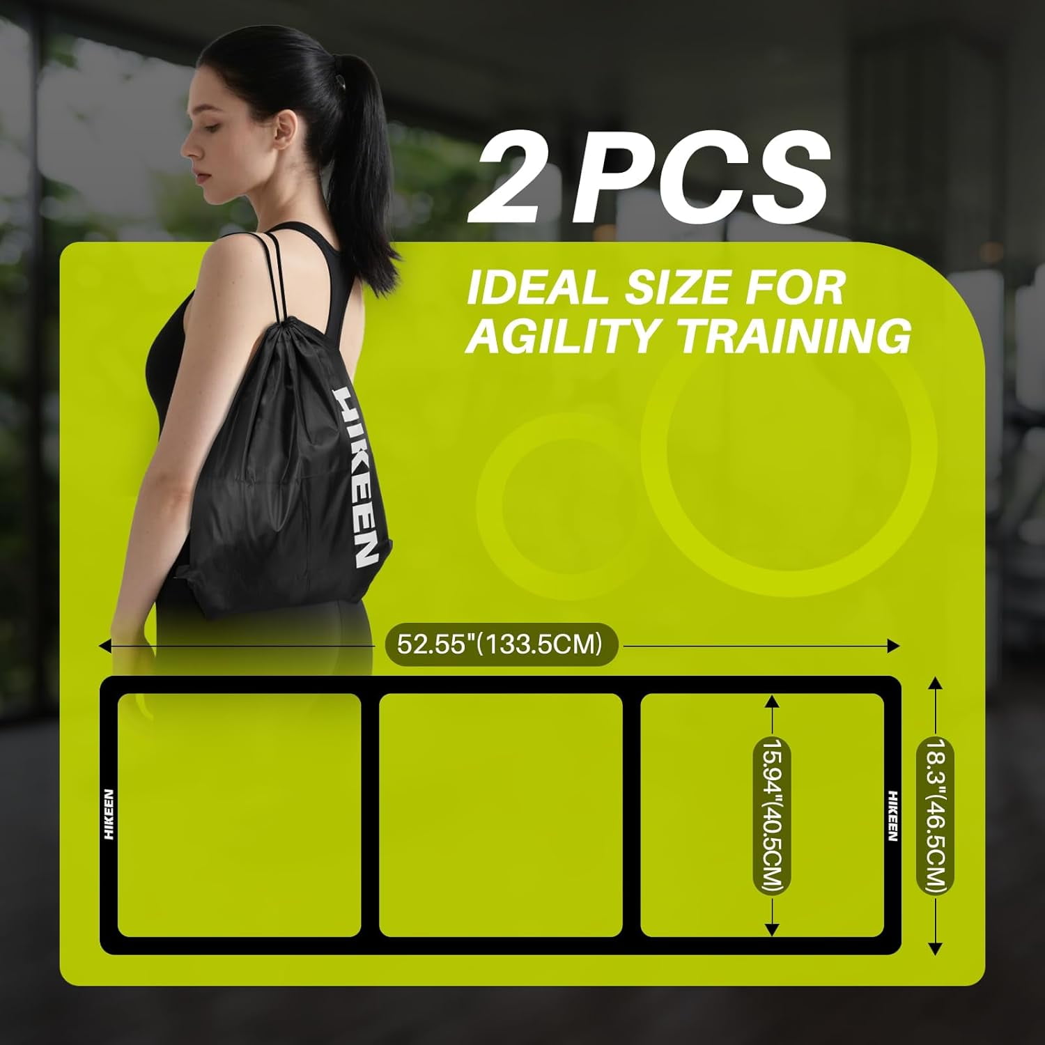 Adoreal Agility Ladder - Speed Ladder for Football, Basketball - Durable Rubber Training Ladder for Footwork with Carry Bag, No Assembly, Portable & Non-Slip Agility Football Training Equipment