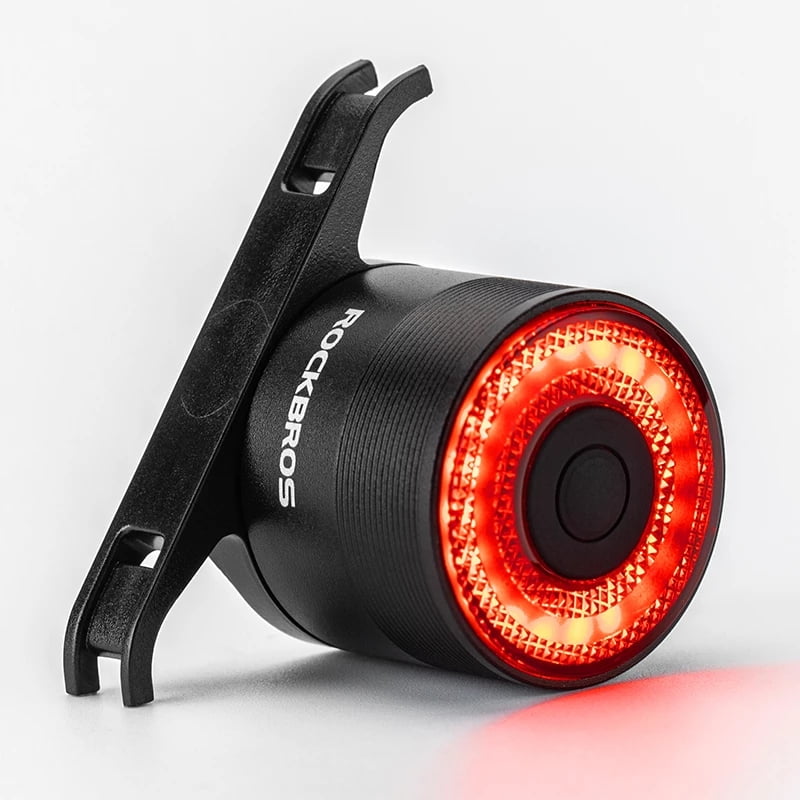 ROCKBROS USB Rechargeable Helmet Bike Smart Light Night Warn Taillight 20 Lumen 