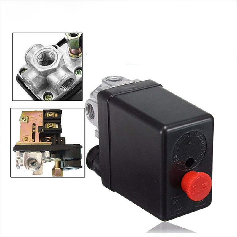 90-125PSI Central Pneumatic Air Compressor Pressure Switch Control Valves Utilit 