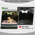 thumbnail image 4 of Yuyamidu Christmas Reindeer Car Trunk Mat 29" x 39" Universal Scratchproof Cargo Liner, Full Protection Vehicle Accessories Fits for Most Cars SUV and Sedan, 4 of 7