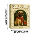 thumbnail image 2 of Countdown Calendar - Pug Advent Calendar with 24 Gifts and Surprise Gift for Christmas | 2D Plane with Airplane Box, 2 of 7