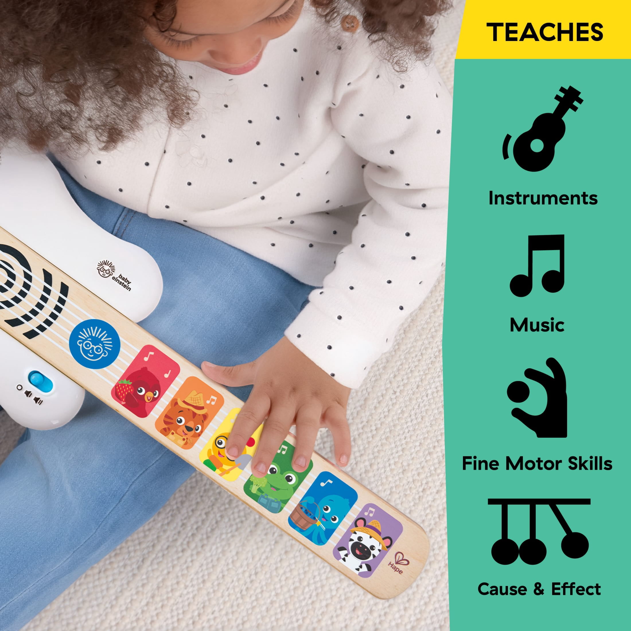 Baby Einstein Magic Touch Guitar for Ages 6+ Months Montessori Musical Toy