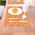 thumbnail image 5 of YFYANG Washable Heat-Resistant Placemats, 70% PVC/30% Polyester, Orange Fruit Texture Kitchen Table Mat, 12" x 18" 6 Pcs, 5 of 6