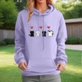 thumbnail image 2 of Cute Heart Cat Hoodie Tops Y2K Oversize Long Sleeve Drawstring Pullover Shirts Autumn Sweatshirt With Pocket, 2 of 4