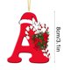 thumbnail image 4 of Colgante de árbol de Navidad de acrílico 2D con letras | Juego de 26 adornos con iniciales del alfabeto para decoración navideña, 4 of 6