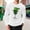 004 White, variant on Men's St. Patrick's Day Waffle Shirts Long Sleeve Crewneck Pullover Slim Fit Muscle T-Shirt