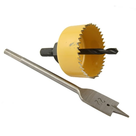 Wood Door Drilling Lock Installation Hole Saw Tool Set Walmart