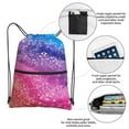 thumbnail image 3 of Naloa Rainbow Glitter Cute Drawstring Backpack String Bag Cinch Water Resistant for Gym Shopping Sport Yoga, 3 of 6