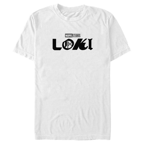 Men's Marvel Loki Logo  Graphic Tee White Small