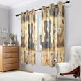thumbnail image 7 of Sheer Curtains 2 Panels Set Grommet Drapes Window Treatments Light Filtering for Bedroom Living Room W42 x L63 Lovely Bears and Flower, 7 of 7