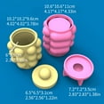 thumbnail image 5 of Milue Bubble Storage Jars Molds 3D Concrete Castin Mold Candle Holder Plaster Mold, 5 of 12