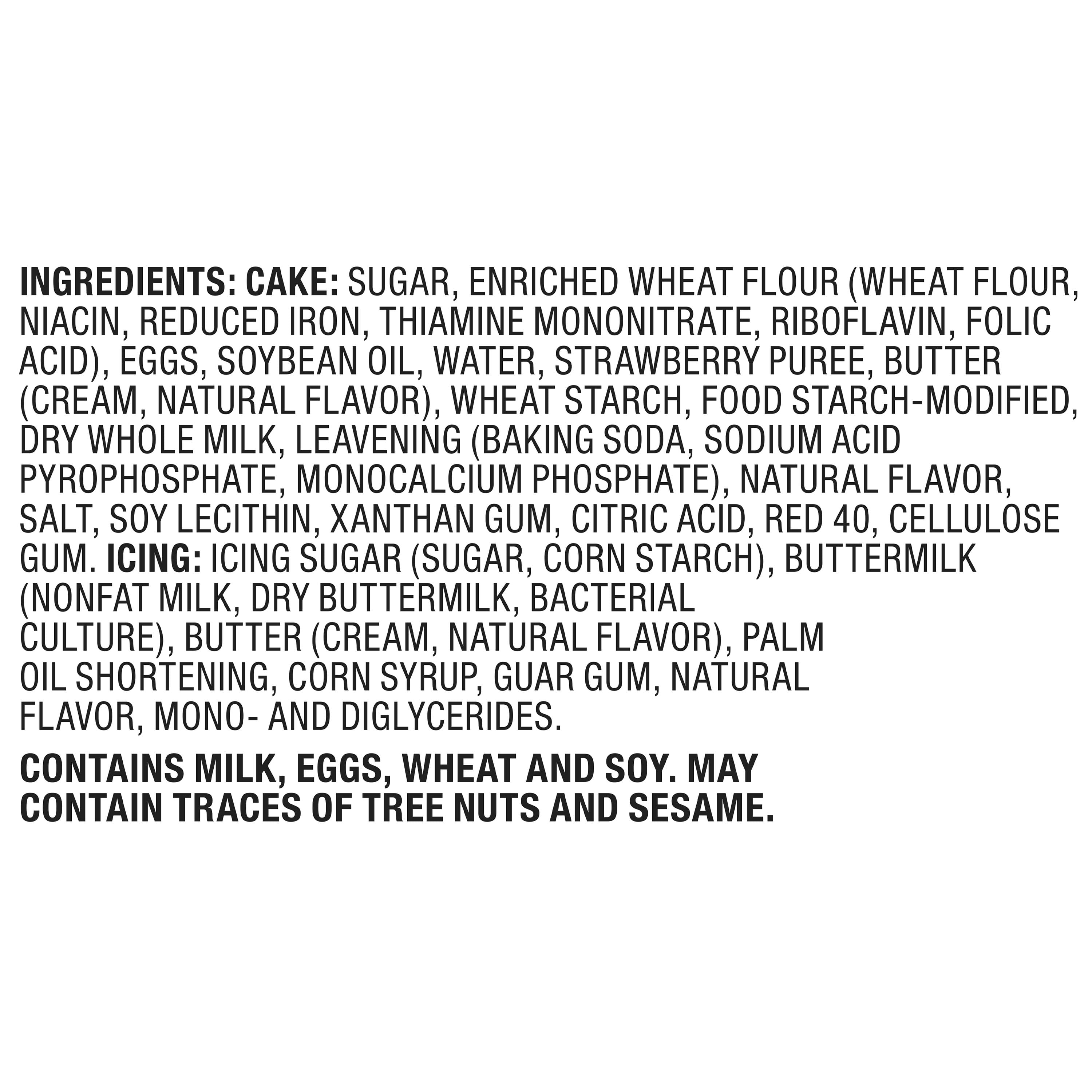 Marketside Iced Strawberry Sliced Loaf Cake, 14 oz, 8 Count