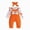 H121-Orange, variant on TOWED22 Baby Girl Clothes Romper Ruffled Long Sleeve Love Fall Winter Outfits with Bow Headband 0-18 Months,Brown,12-18 M