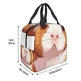 thumbnail image 3 of Easygdp Cartoon Guinea Pig Bolsa Térmica Premium - Tela Oxford Impermeable, Gran Capacidad, Bolsillo Frontal, Unisex para Trabajo, Escuela, Actividades al Aire Libre y Picnics, 3 of 8