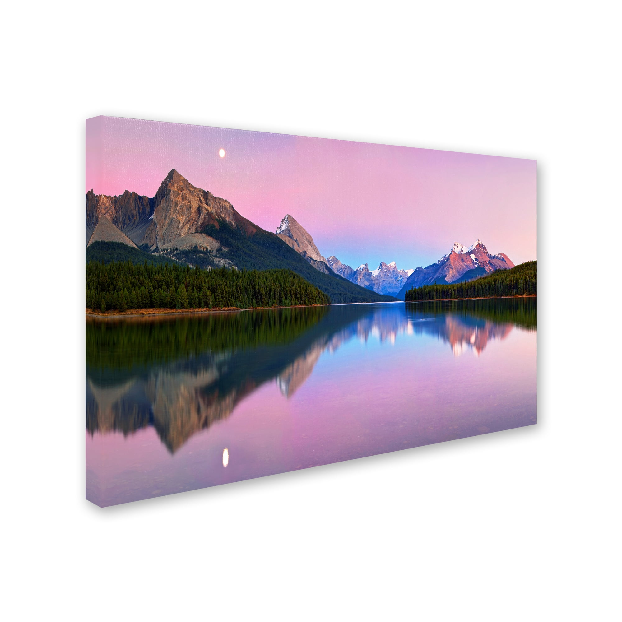 Trademark Fine Art 'Maligne Lake' Canvas Art by Yan Zhang