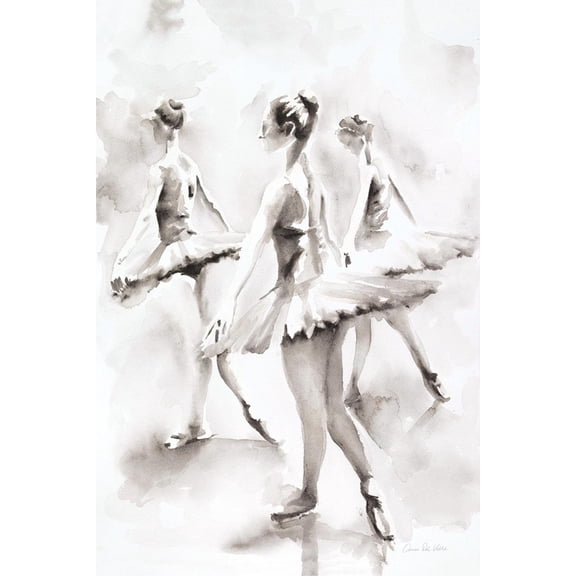 Art.com Three Ballerinas Art Print by Aimee Del Valle, 12" x 18"