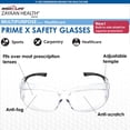 thumbnail image 5 of Zayaan Health PrimeX Clear Lens Black Temple Safety Glasses For Men/Women, Anti-Scratch & Fog (Pack of 144), 5 of 9