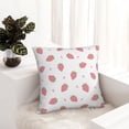 thumbnail image 6 of Yiaed Hand Drawn Strawberry Print Pillow Covers Super Soft Decorative Square Throw Pillow Covers Case Cushion Covers for Sofa Couch Bedroom Car Decor（No pillow core）-12"x12", 6 of 7
