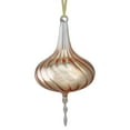 thumbnail image 2 of Northlight 8” Textured Onion Finial Glass Christmas Ornament - Rose Gold, 2 of 2