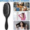 thumbnail image 4 of Cepillo para el cabello con cerdas flexibles para masajear el cuero cabelludo, desenredar y combatir el encrespamiento, y equilibrar la grasa., 4 of 5